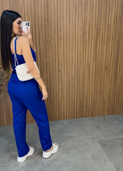 Conjunto Charlotte Alfaiataria - Azul