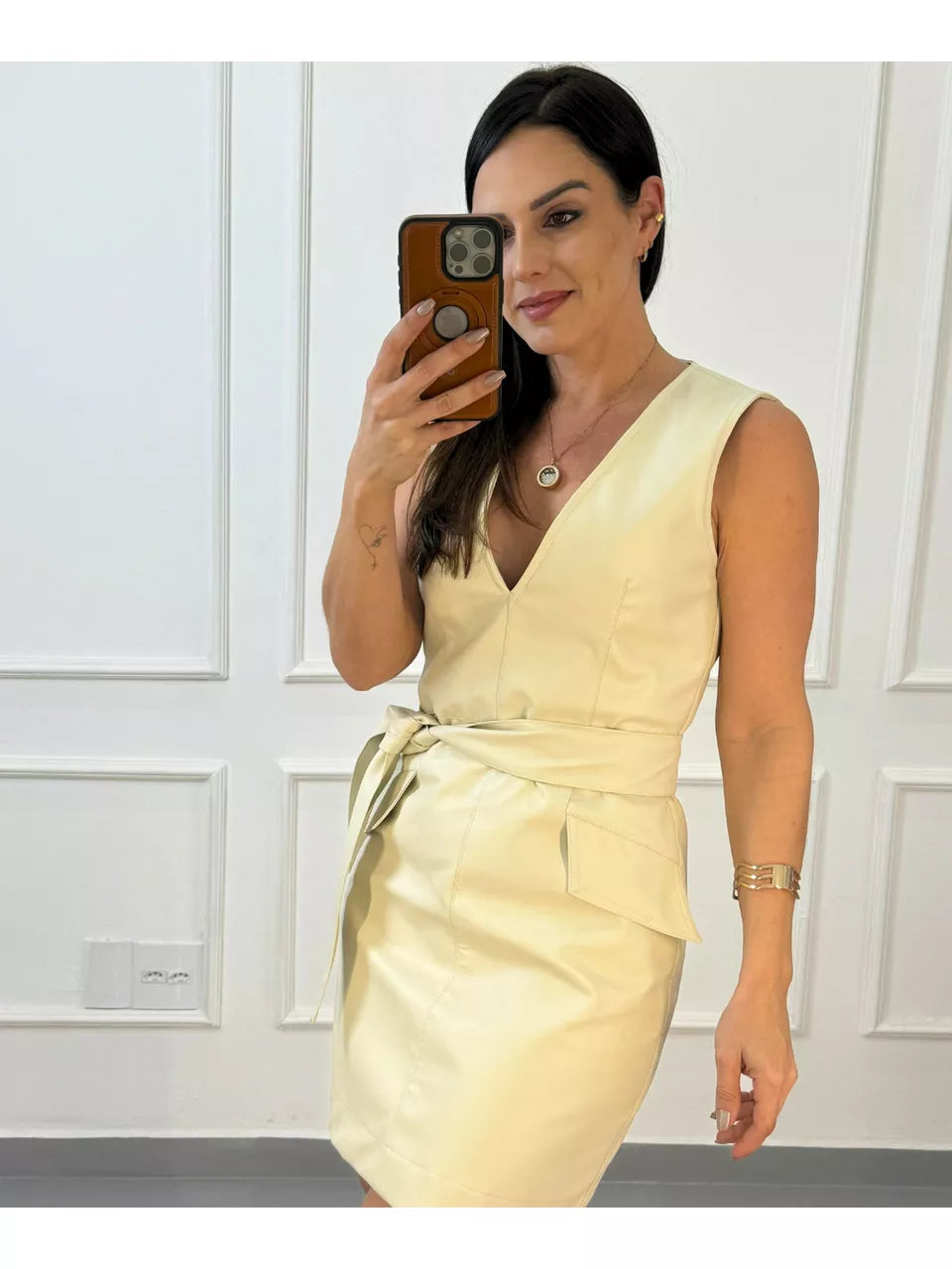 Vestido Courino Leticia Macedo