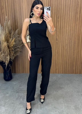 Conjunto Charlotte Alfaiataria - Preto