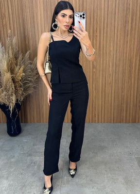 Conjunto Charlotte Alfaiataria - Preto