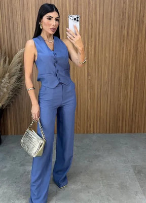 Conjunto Flay - Azul