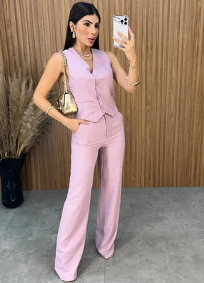 Conjunto Flay - Rosa
