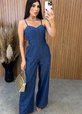 Macacão Jeans New - Lavagem Escura
