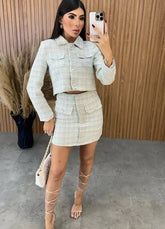 Conjunto Tweed Super Luxo - Verde