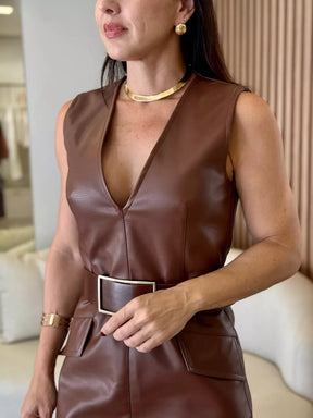 Vestido Courino Leticia Macedo