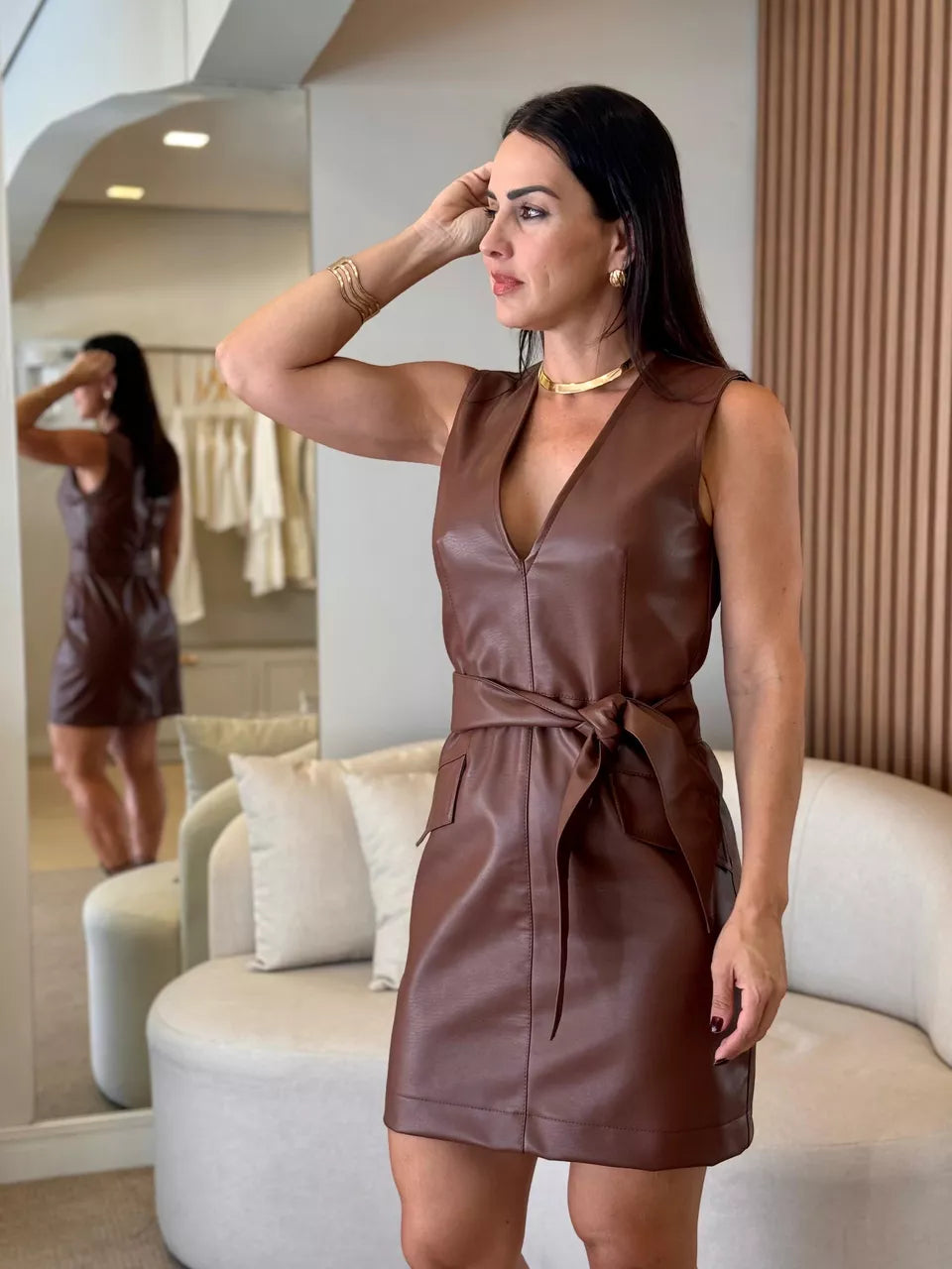 Vestido Courino Leticia Macedo